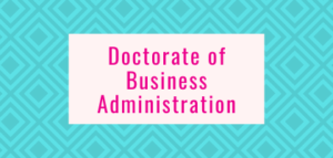 Doctorate of Business Administration