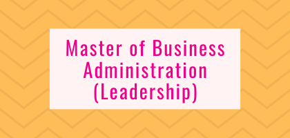 Master of Business Administration (Leadership)