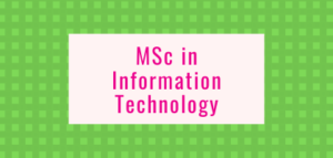 MSc in Information Technology