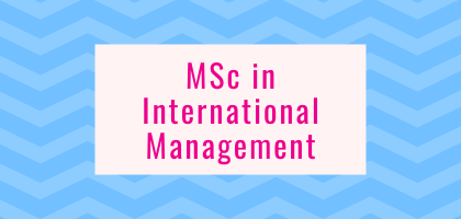 MSc in International Management